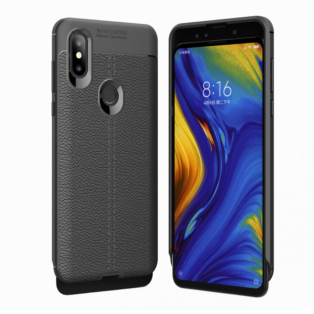 

Bakeey™ Litchi Pattern Shockproof Soft TPU Back Cover Protective Case for Xiaomi Mi Mix 3 Non-original