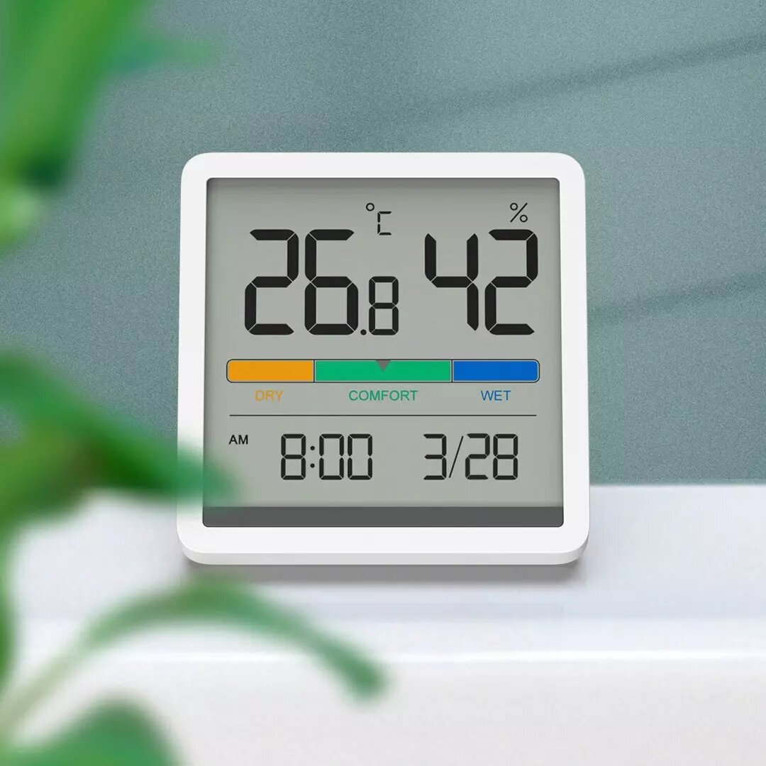 

XIAOMI Miiiw Mute Temperature Humidity Clock Digital Hygrometer Alarm Clock Indoor Thermometer Humidity Monitor Smart Ho