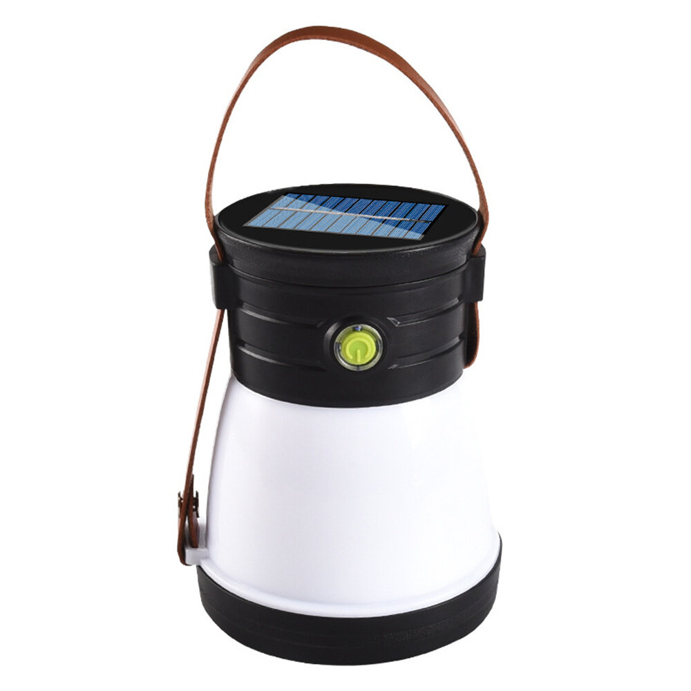 

Solar Outdoor Camping Lamp Multifunctional Portable Tent Light 4 Modes USB Rechargeable Camping Emergency Light