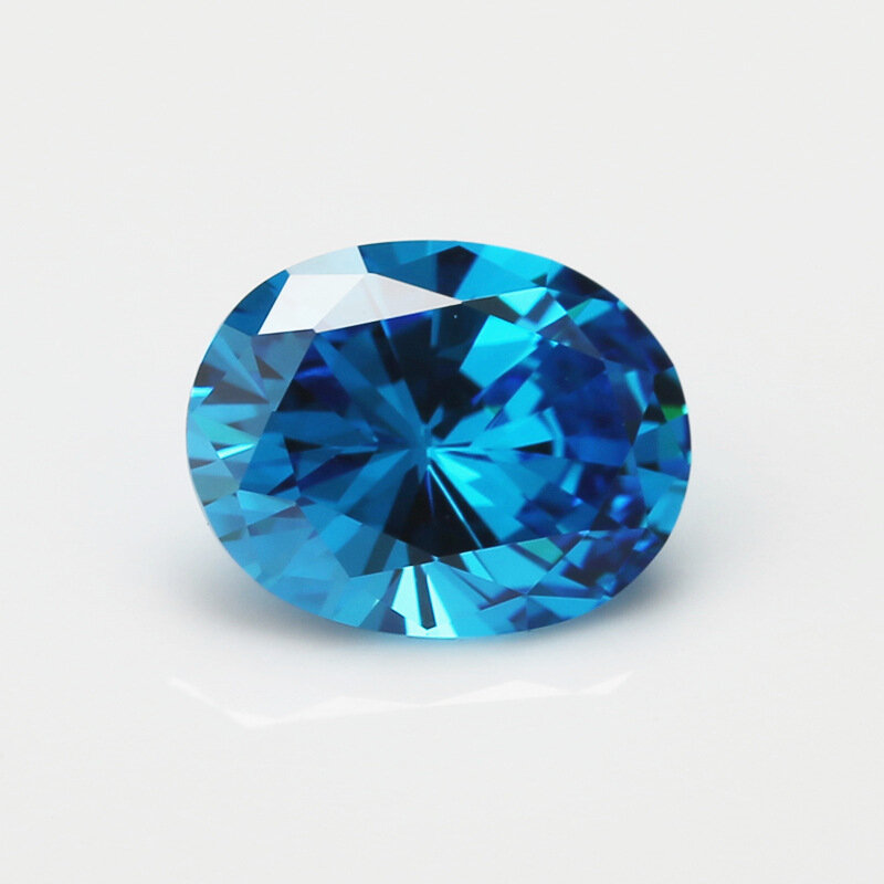 

10x12 мм 7.56ct морской синий сапфир овальной ограненной формы AAAAA VVS свободный драгоценный камень
