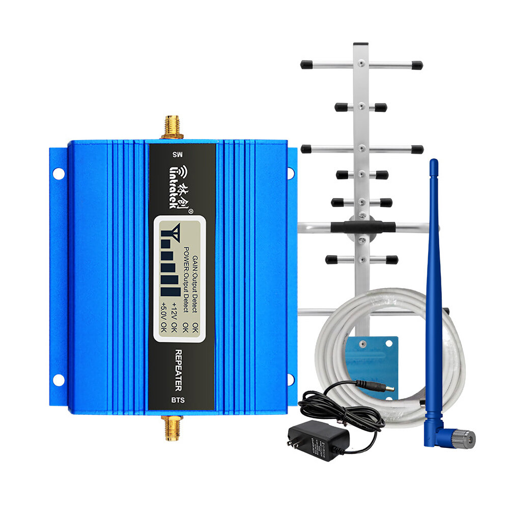 

Lintratek KW13A-GSM Сигнал беспроводной сети Booster LTE 2G 3G 4G 900 МГц Стандарты Сигнал мобильного телефона Усилитель
