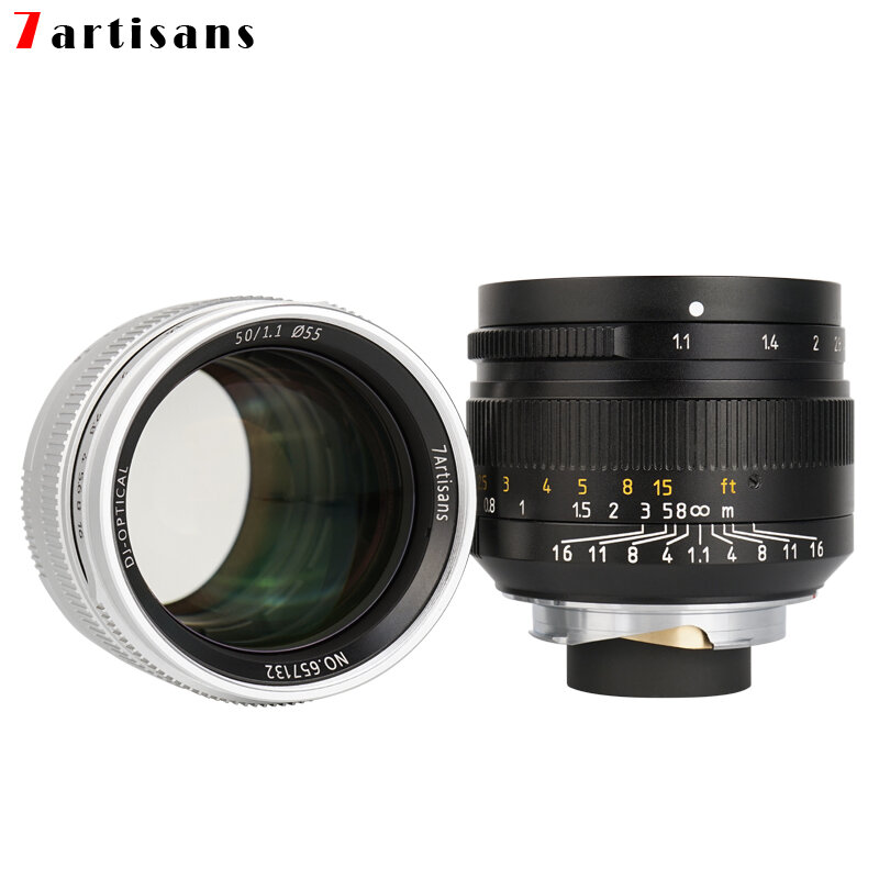 

7artisan 50mm F1.1 Large Aperture Paraxial M-mount Focus Lens for Leica Cameras M-m M240 M3 M5 M6 M7 M8 M9 M9P M10