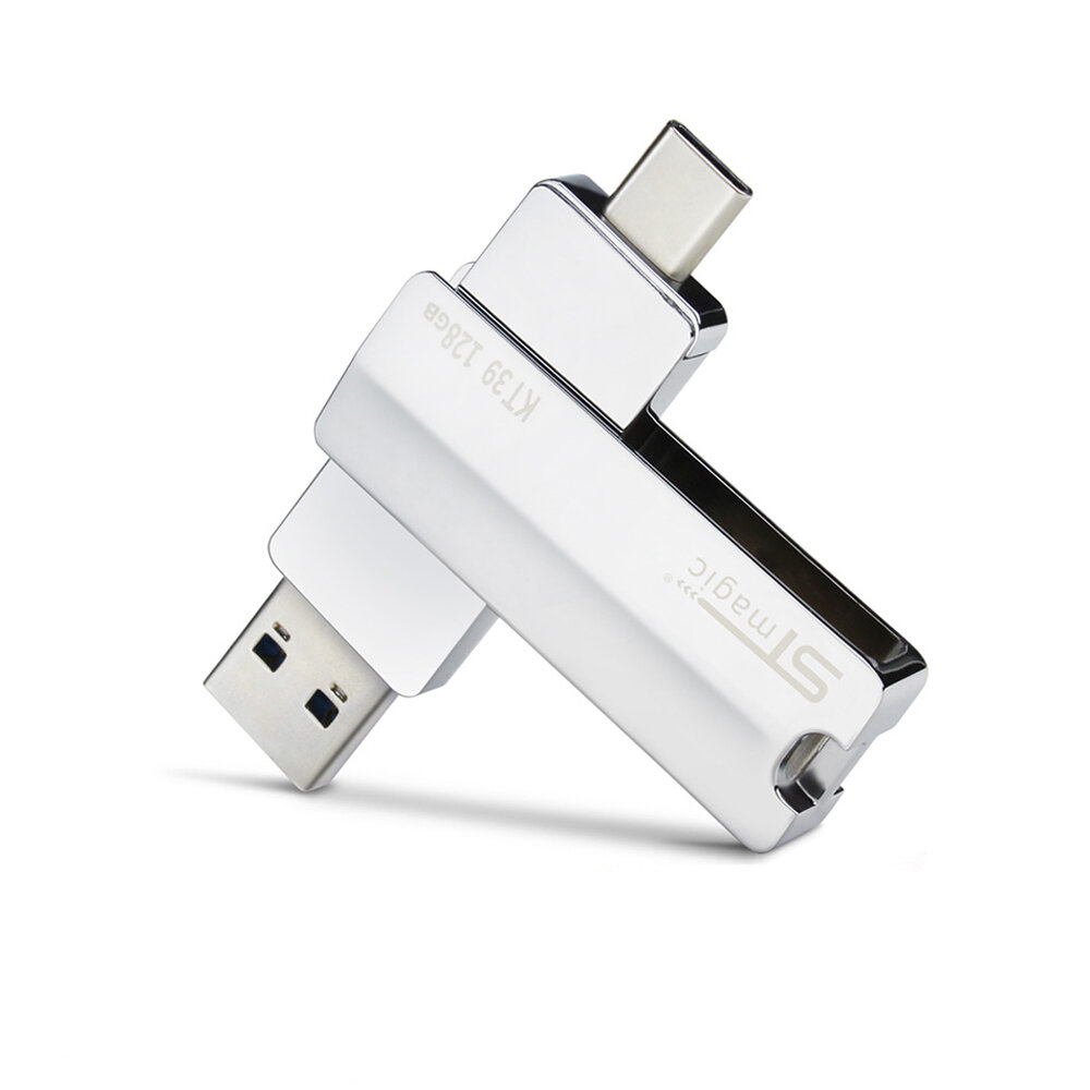 

STmagic K39 2 в 1 USB 3.0 и Type-C USB Flash накопитель OTG Pendrive Metal 64GB 128 ГБ 256 ГБ 512 ГБ Память U Диск 150 М