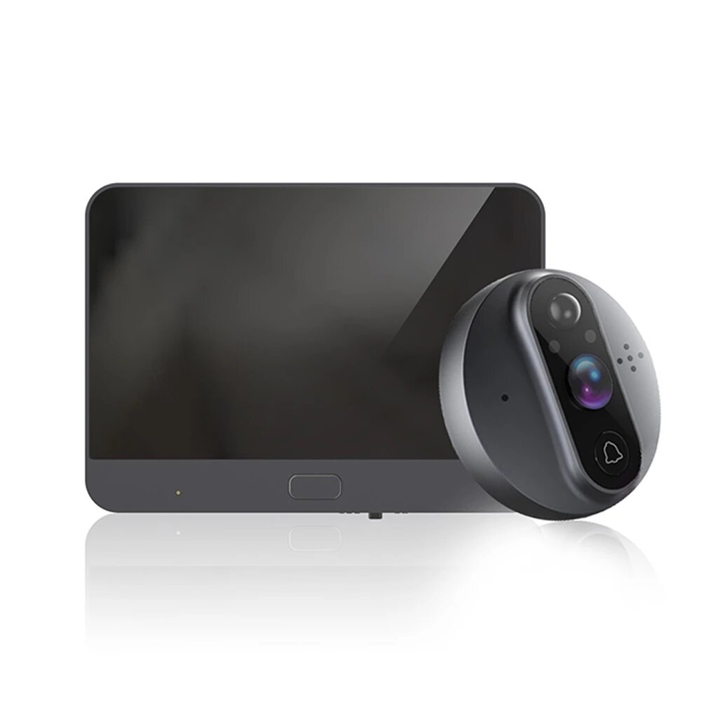 

Tuya 4.3 дюймов HD Smart WiFi видео дверной звонок PIR Обнаружение 160 Широкоугольный просмотрщик камера IR Ночное виден