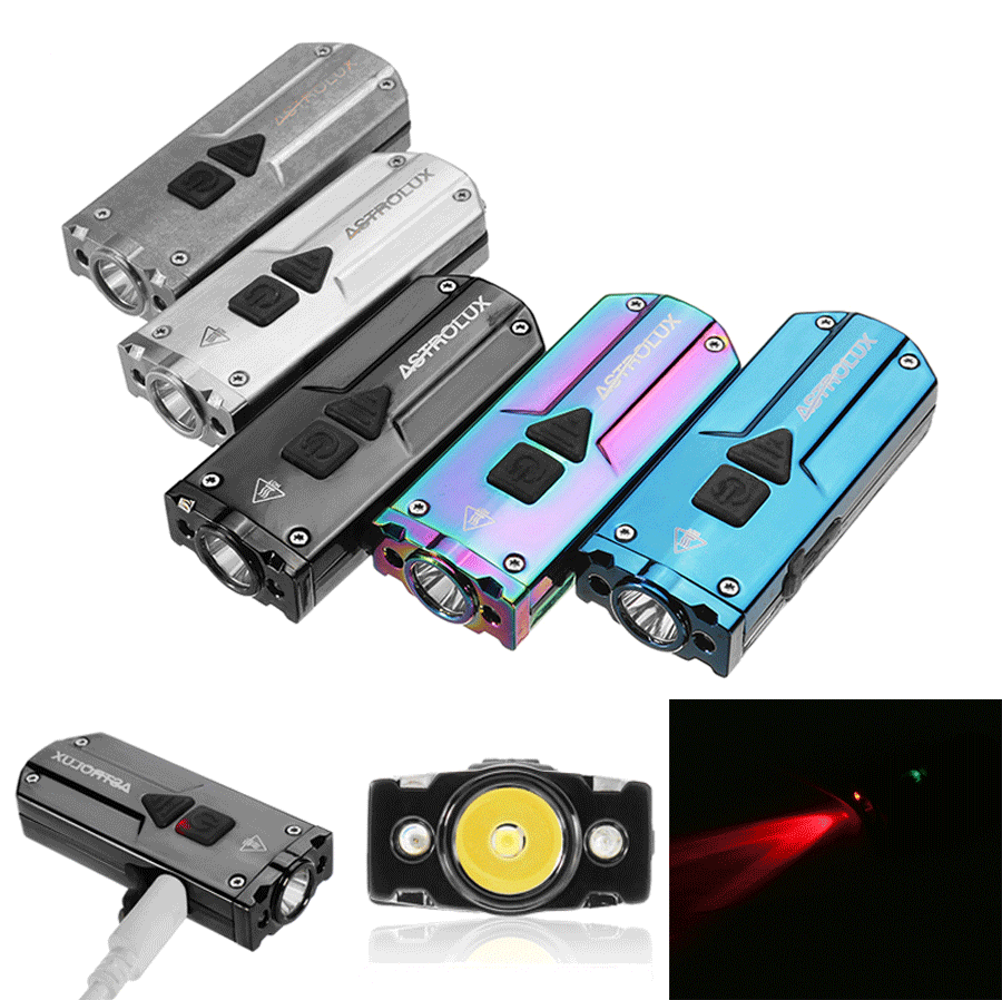 

Astrolux K1 Nichia 219C + 365 нм UV + Красный LED 300LM Новый драйвер USB из нержавеющей стали Мини LED Брелок Фонарик