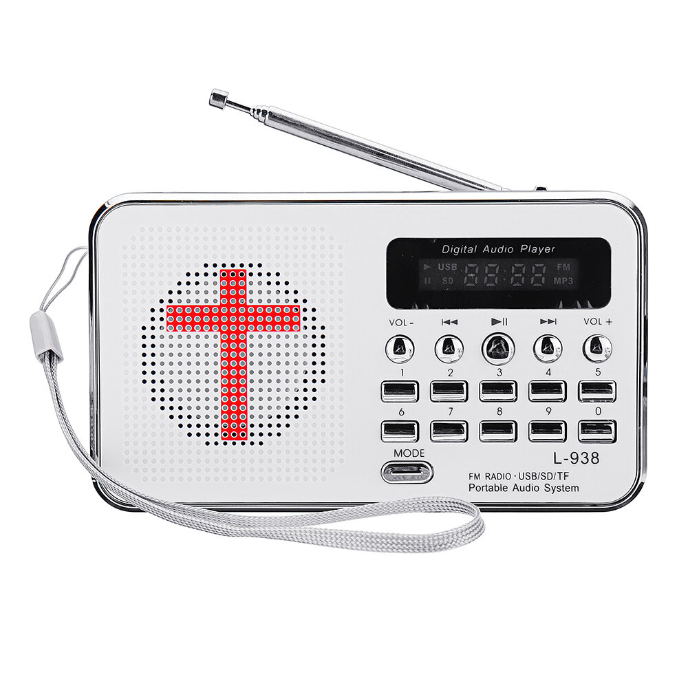 

Bible MP3 Audio Music Player Portable Mini FM Radio TF USB LED Display Digital Keypad Function For Elders Gift