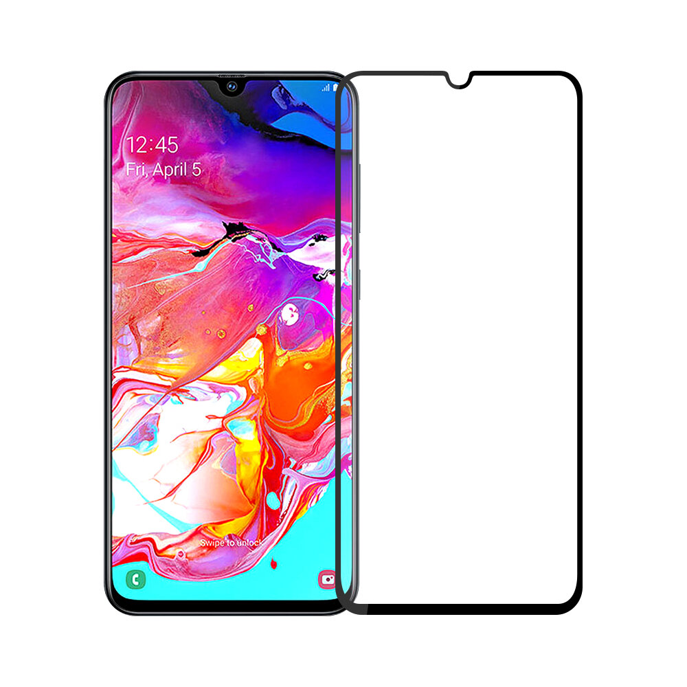 

Mofi 2.5D изогнутый край закаленное стекло-экран протектор для Samsung Galaxy A70 2019 полноэкранный фильм