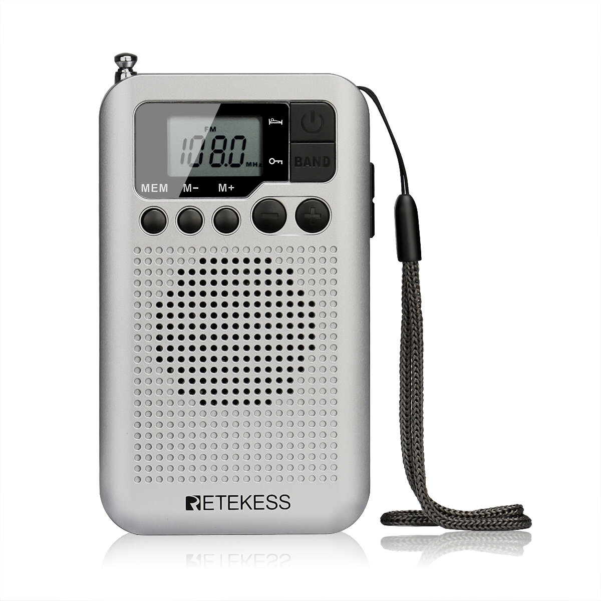 

Retekess TR106 Портативный FM AM Радио 87-108 МГц 520-1710 кГц с LCD Экран Динамик Разъем для наушников Сигнализация Час