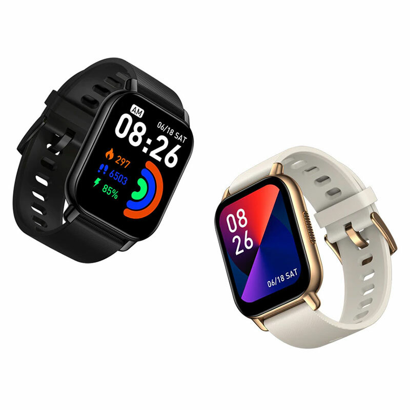 

Зеблейз Btalk 1.86 inch HD Full touch Экран Voice Calling 24h Heart Rate SpO2 Monitor 100+ Watch Faces IP68 Водонепрониц