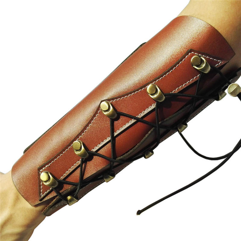

Archery Arm Guards Bracer Necessary Genuine Leather Armguard For Adults Hunting Archery Accessories