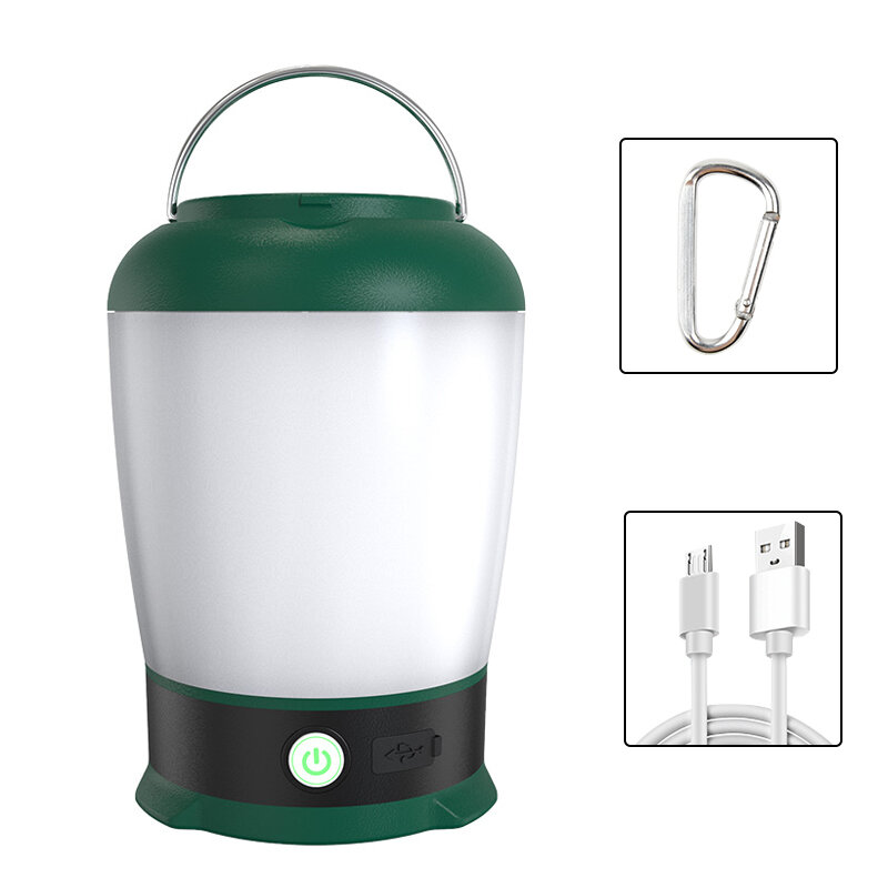 

IPRee® LED Camping Light Portable USB Rechargeable Tent Lantern Hang Fishing Night Lamp Waterproof Emergency Work Lights