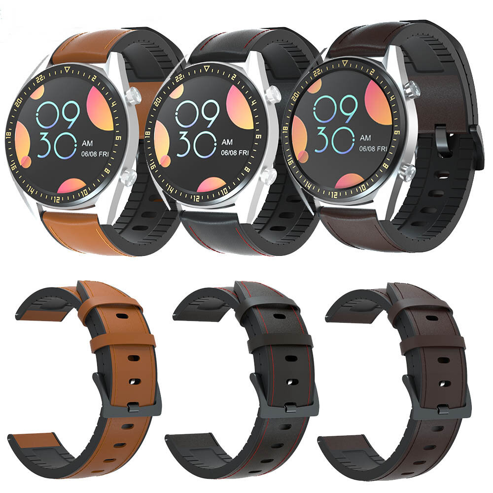

Bakeey 22mm Кожаные умные часы Стандарты Сменный ремешок для Samsung Gear S3 / Для Huawei Часы GT 2 / Amazfit GTR 47 мм