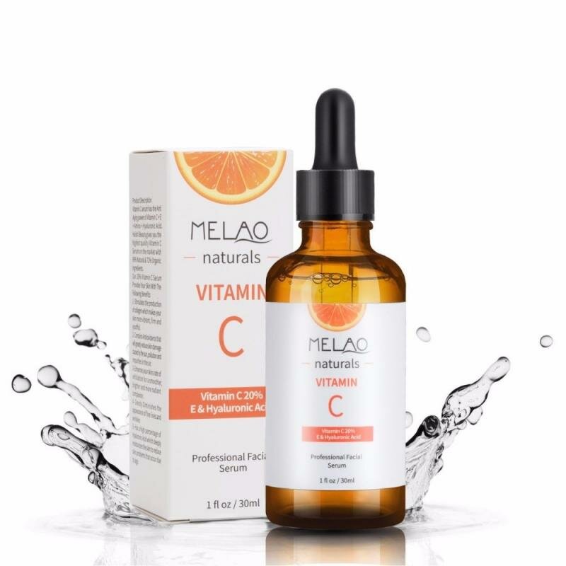 

30 мл MELAO Natural Vitamin C Serum Liquid Hyaluronic Acid Essence Moisturizng Анти Aging Анти Сыворотка против морщин д