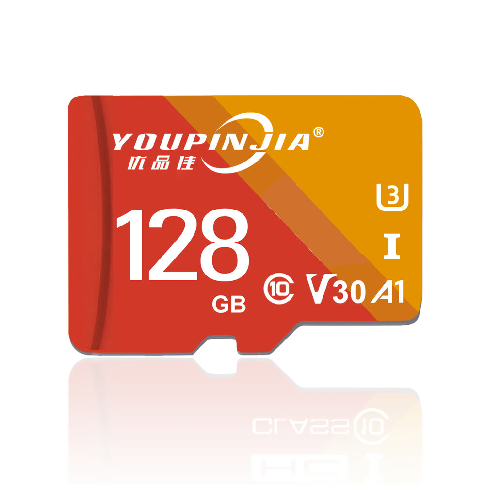 

YOUPINJIA 64GB/128 ГБ / 256 ГБ TF Карта памяти Высокоскоростная карта хранения данных MP4 MP3-карта для вождения рекорде