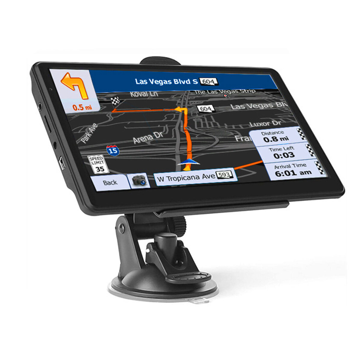 

7 дюймов 256M+8G Многофункциональный Авто GPS навигация Сенсорный экран Голосовое напоминание Бесплатное обновление MP3-