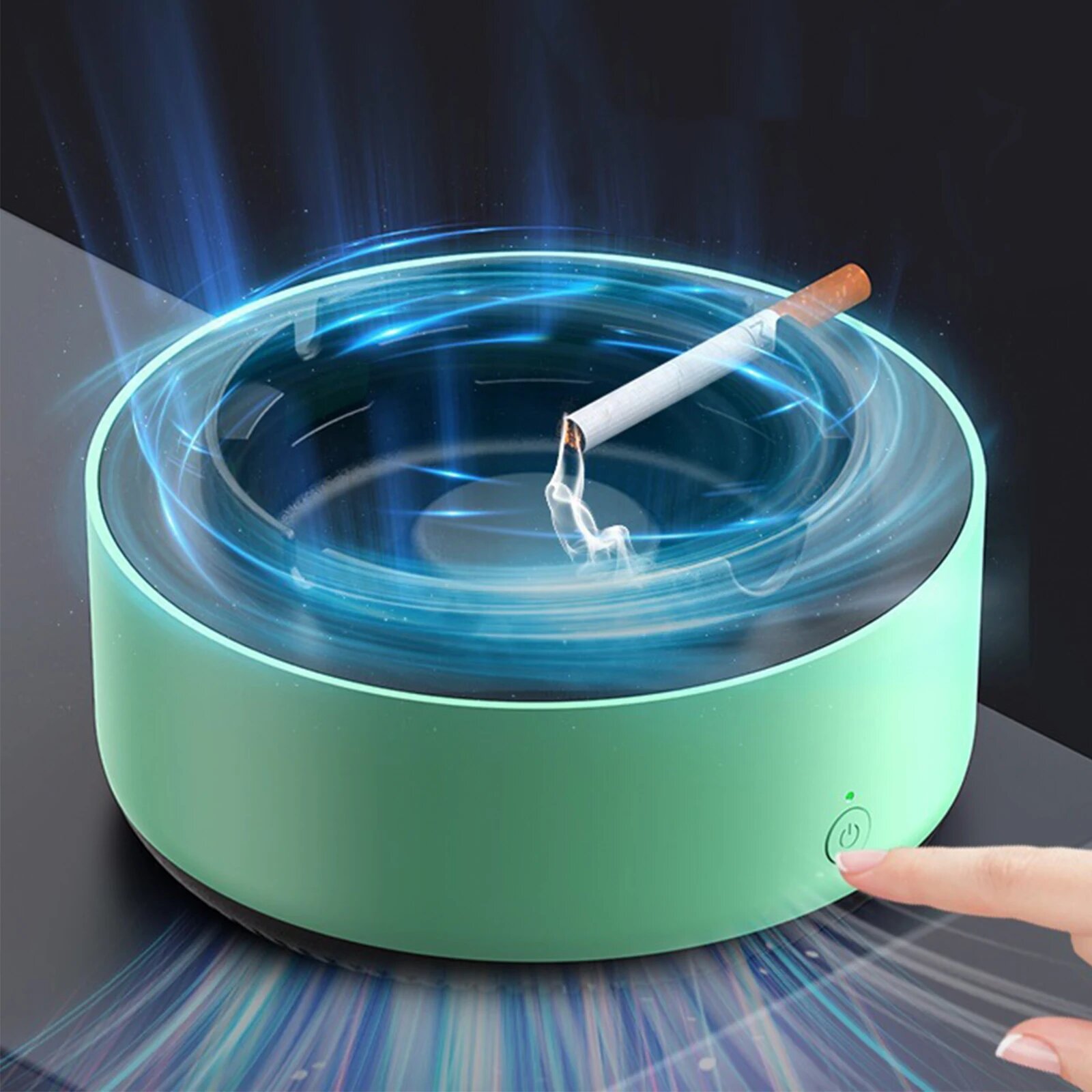 

Multipurpose Ashtray with Air Purifier Function Odor Removal Ashtray Anion Automatic Purifier Ashtray Accessories