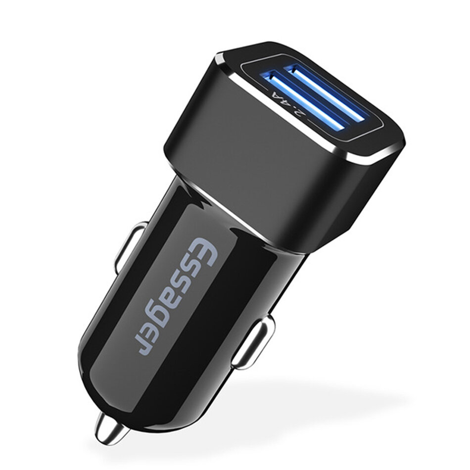 

Essager 2.4A Dual USB Port Fast Charging Авто Зарядное устройство для iPhone X XR XS Max Mi8 MI9 HUAWEI P30 Mate30