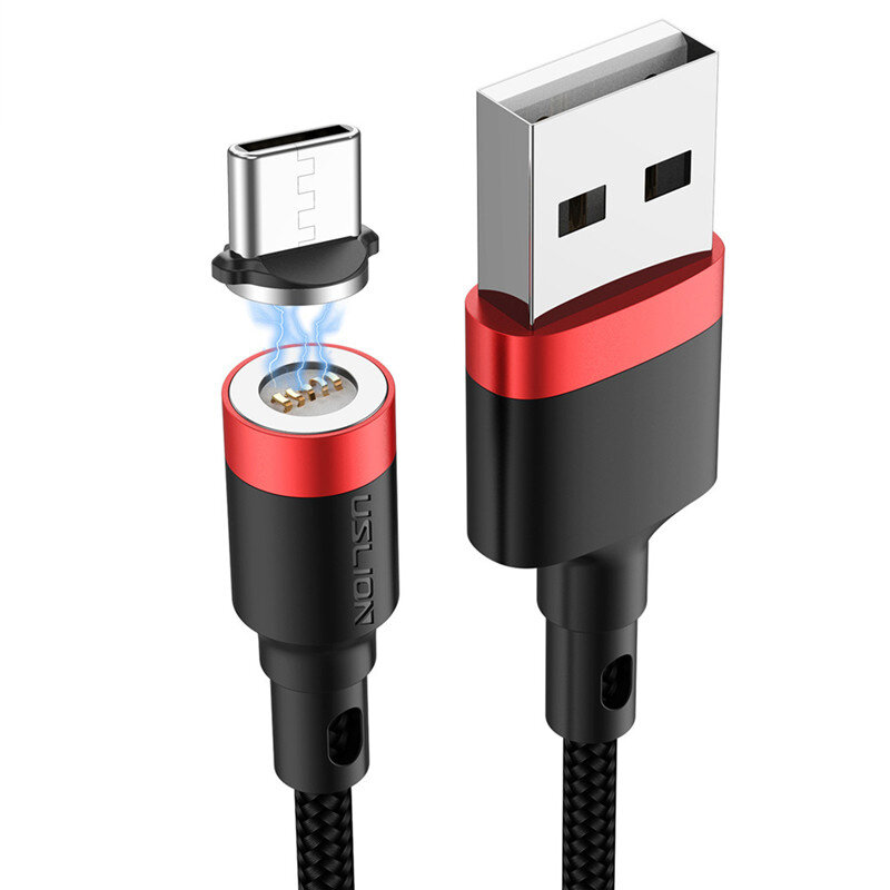 

УСЛИОН 5A USB-A to Тип-C Кабель Fast Charging Data Transmission Nylon Braided Copper Core Line 1M/2M Long for Xiaomi Mi1