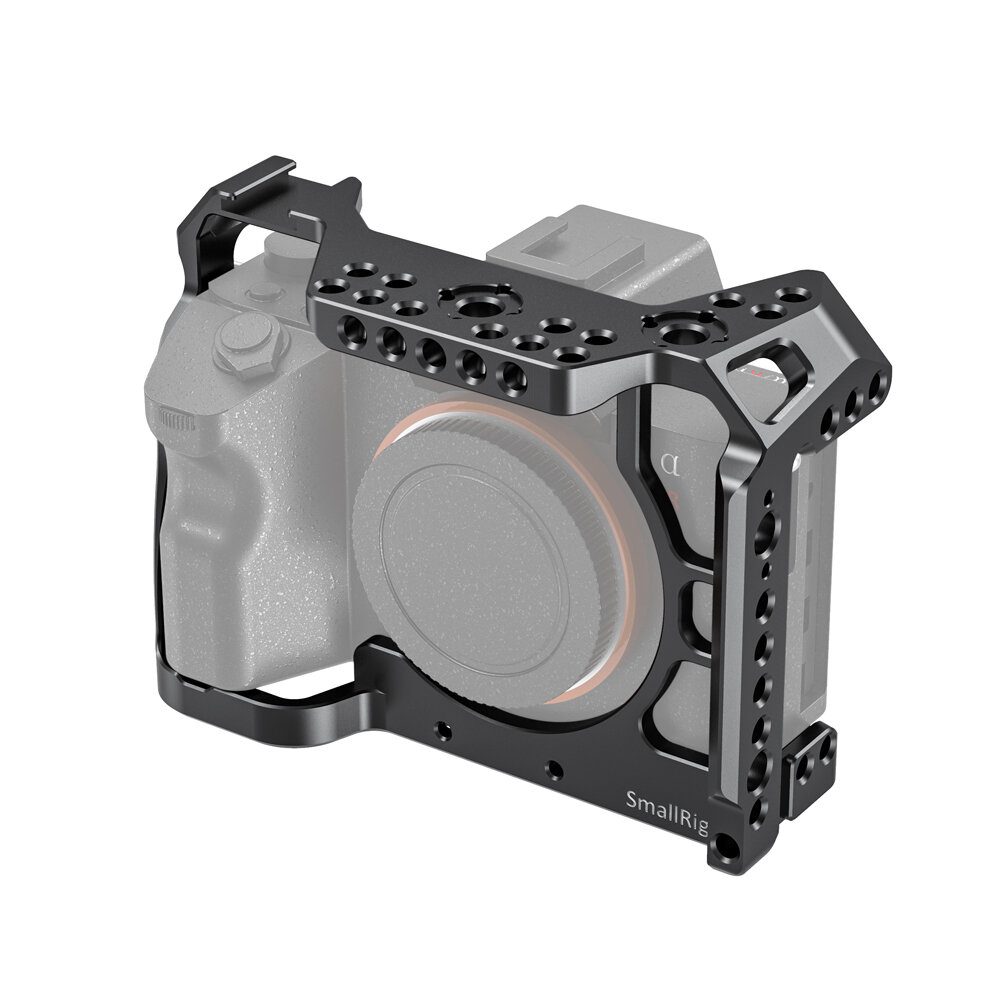 

SmallRig 2416 A7R IV Form-fitting Camera Cage For Sony A7R IV DSLR Cage With Cold Shoe Mount Rail