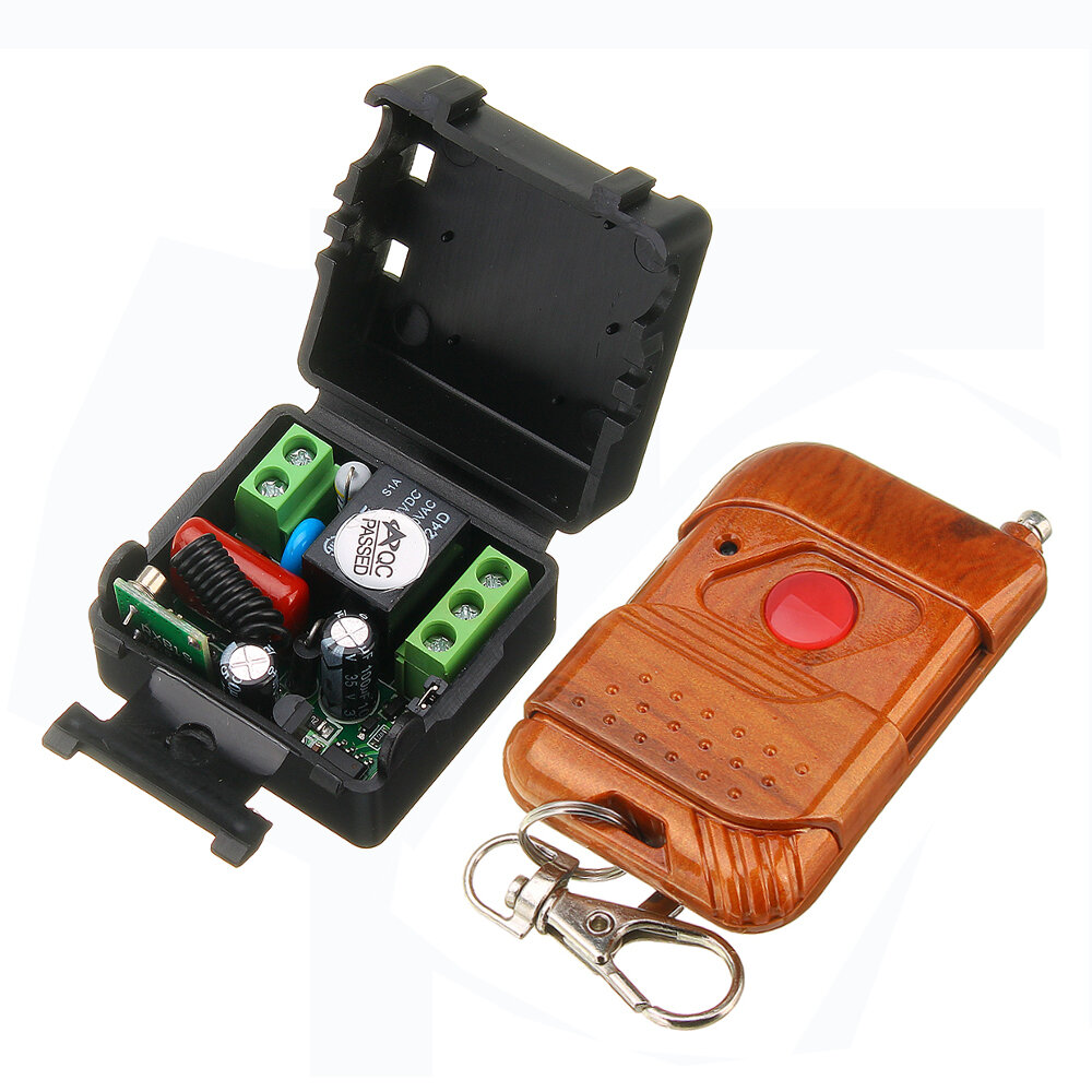 

433MHz / 315MHz AC 220V 1CH 10A Relay Wireless Remote Control Switch Remote Light Switch System Receiver Transmitter Rem
