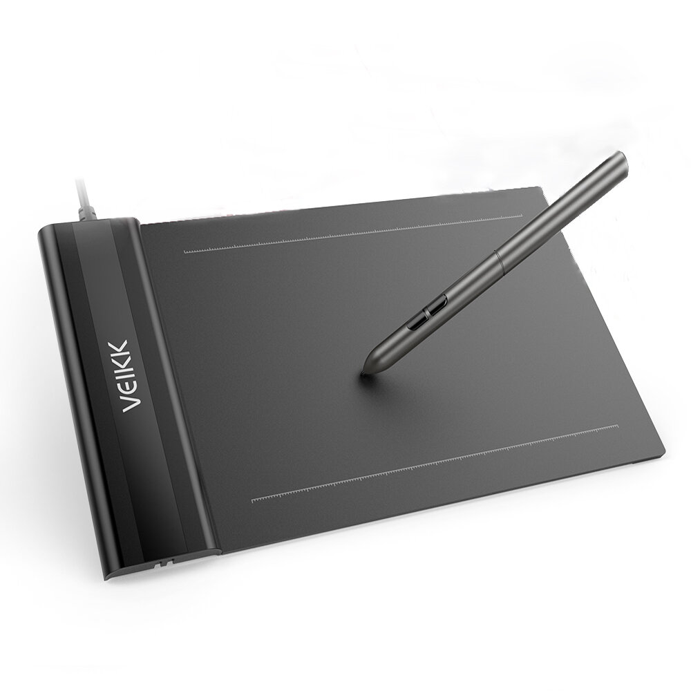 

VEIKK S640 6x4 дюймов Графический планшет для рисования Ультратонкий OSU Новый цифровой планшет для рисования без батаре