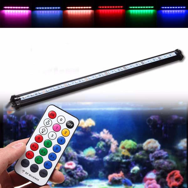 

25см SMD5050 RGB жесткая LED свет прокладки воздушный пузырь аквариума аквариум лампа + AC220V пульт дистанционного упра