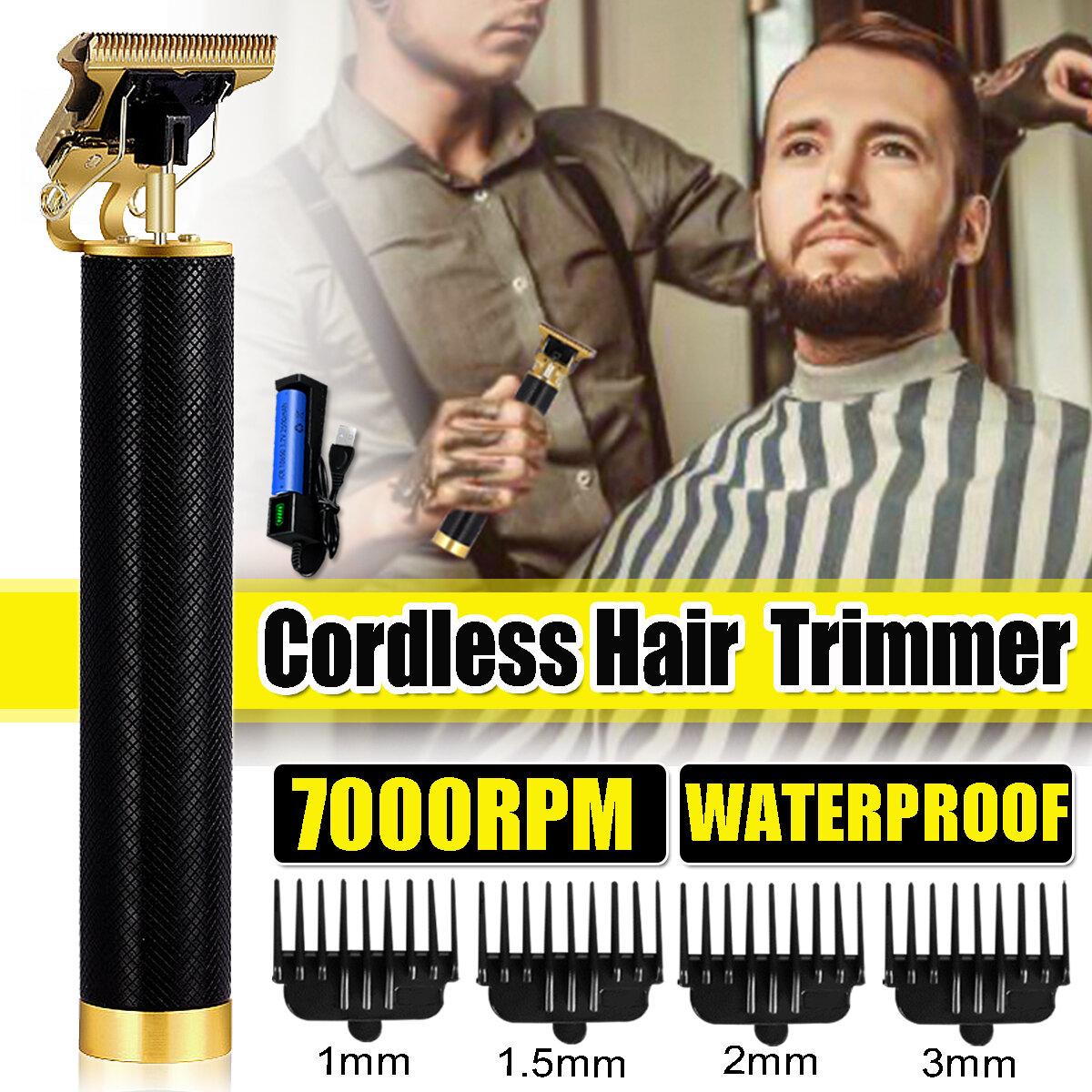 

Men T-Outliner Skeleton Cordless Триммер Волосы Машинка для стрижки Набор Бритва для резки