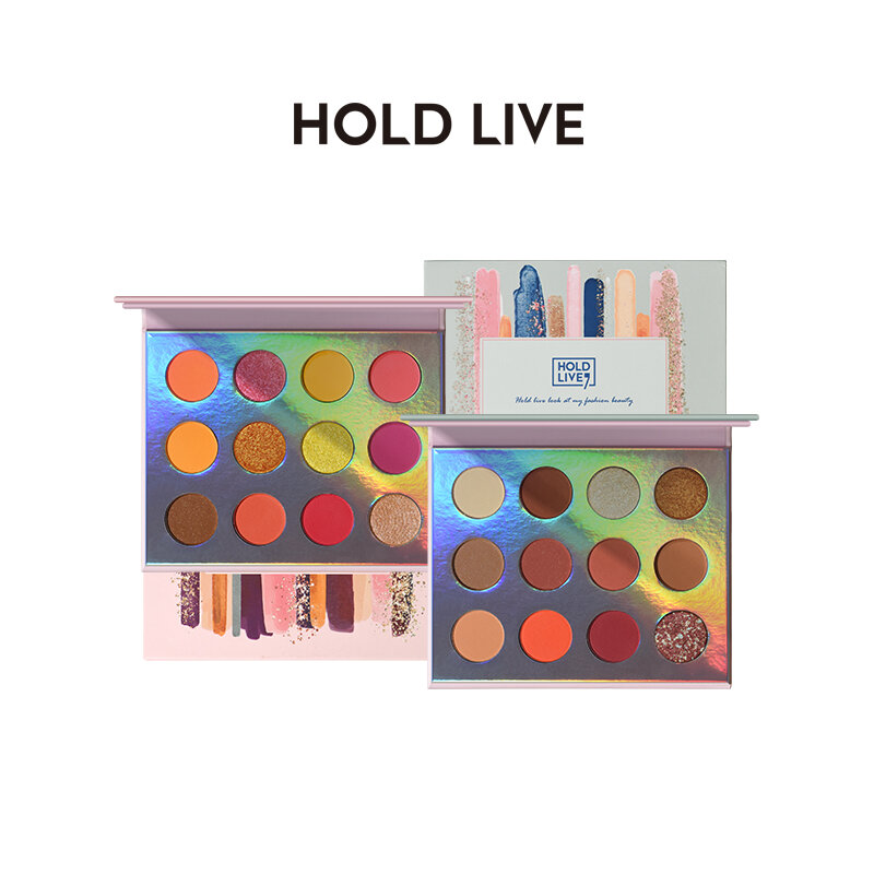 

Holdlive Eyeshadow 12 Colours Matte Shimmer С блестками Палитра теней для век Maquiagem Профессиональная косметика для м