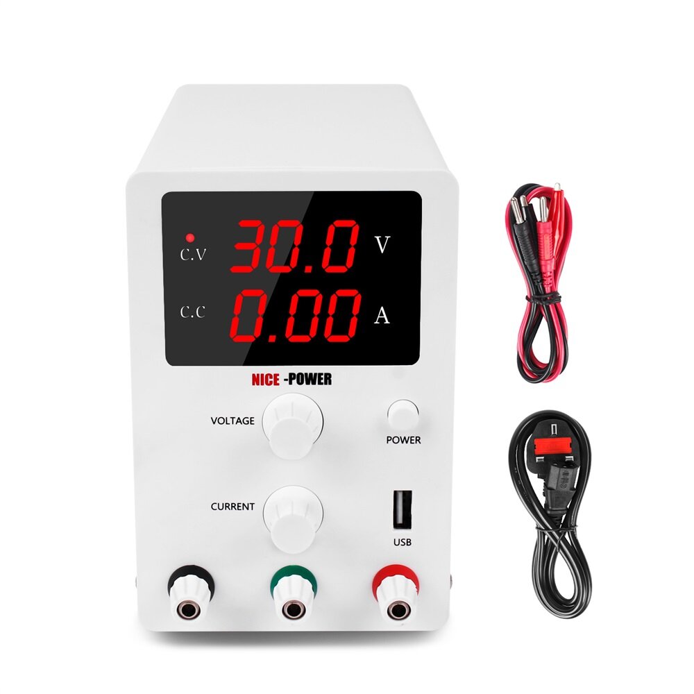 

NICE-POWER R-SPS3010 30V 10A High-Precision Voltage Regulated Lab Adjustable Switching DC Power Supply Voltage and Curre