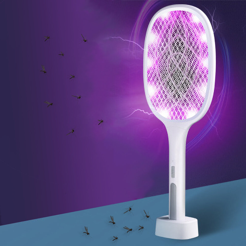 

2 в 1 6/10 LED Комаров-убийца Лампа 3000 В электрическая мухобойка от комаров USB аккумуляторная ловушка для репеллентов