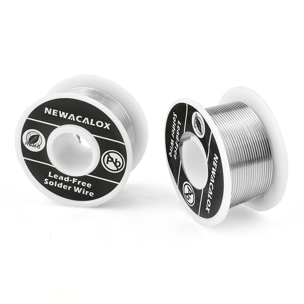 

NEWACALOX 2 шт. 100 г 1 мм сварочный утюг Провод катушка оловянная свинцовая линия FLUX 2,0% серебро Припой Провод для П