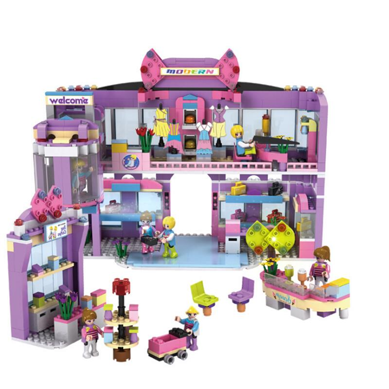 

COGO Girl Series 14511 Shopping Mall 810 шт. Комплект строительных блоков Кирпичи Игрушки Лучший подарок для девочек
