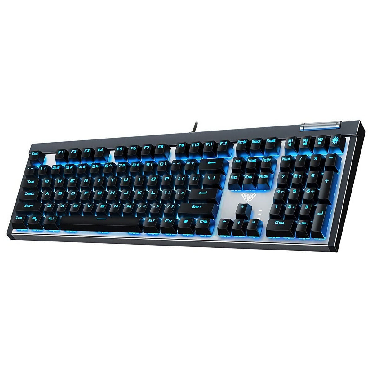 

AULA F3030 108 клавиш Механический Клавиатура Проводной USB Ice Blue LED Синий переключатель подсветки Игровой Клавиатур