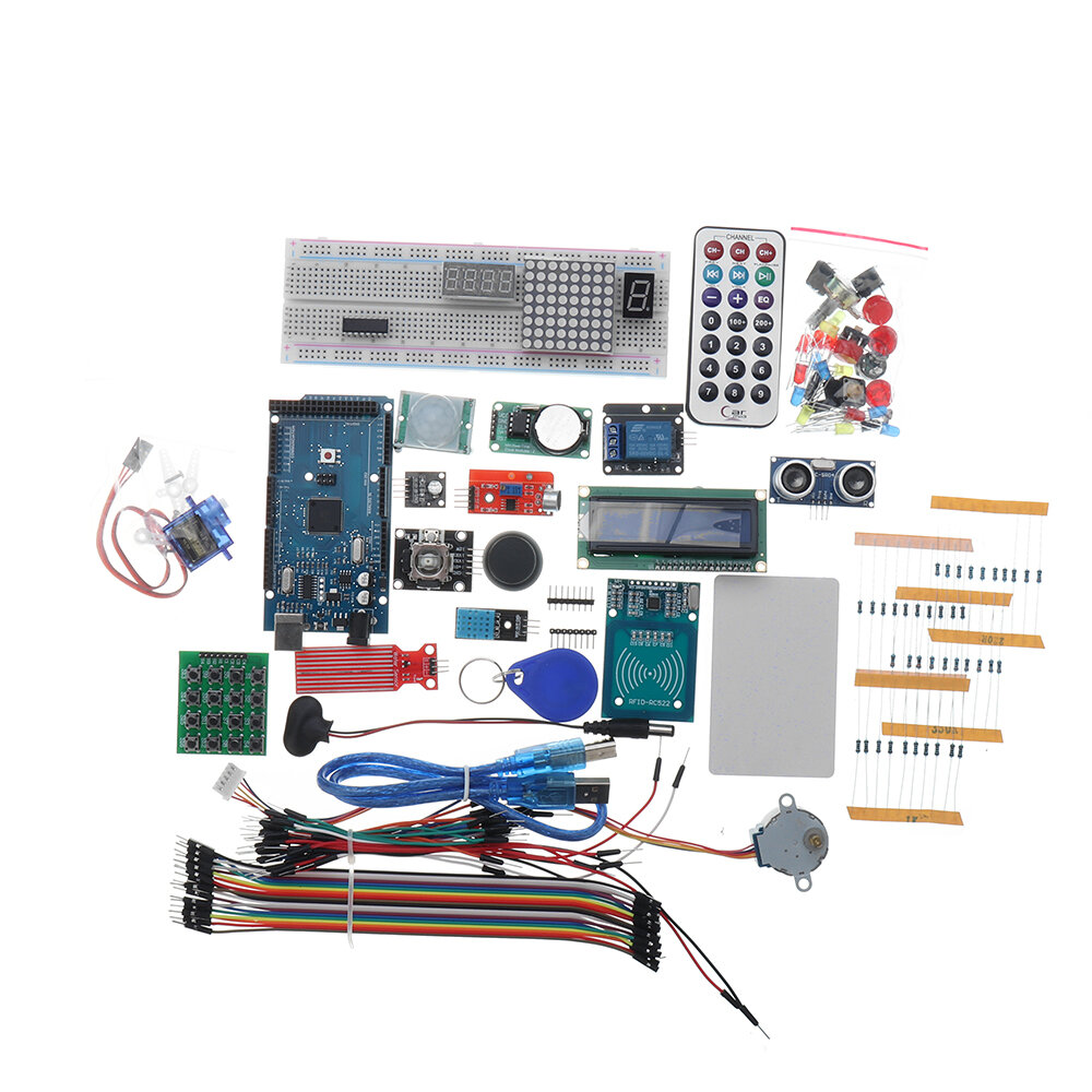

Geekcreit Mega 2560 R3 Starter Kits Мотор Сервопривод RFID Ультразвуковое ранжирующее реле LCD Geekcreit для Arduino - п