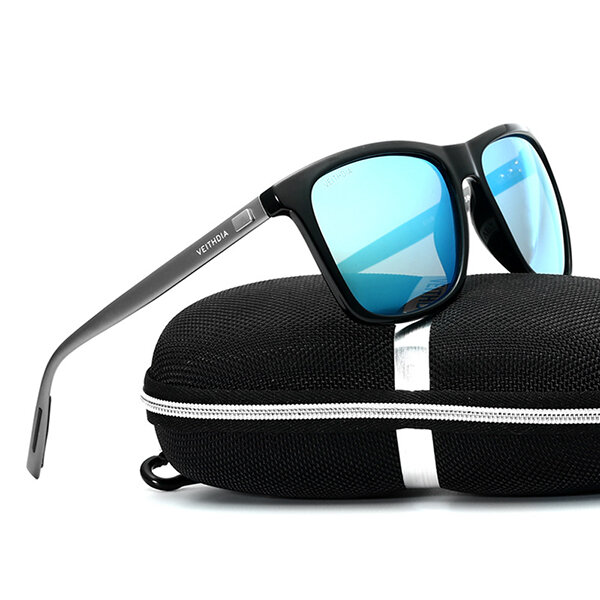 

Мужчины Винтаж UV400 Поляризованные солнцезащитные очки в квадратной оправе Outdooors Driving Очки