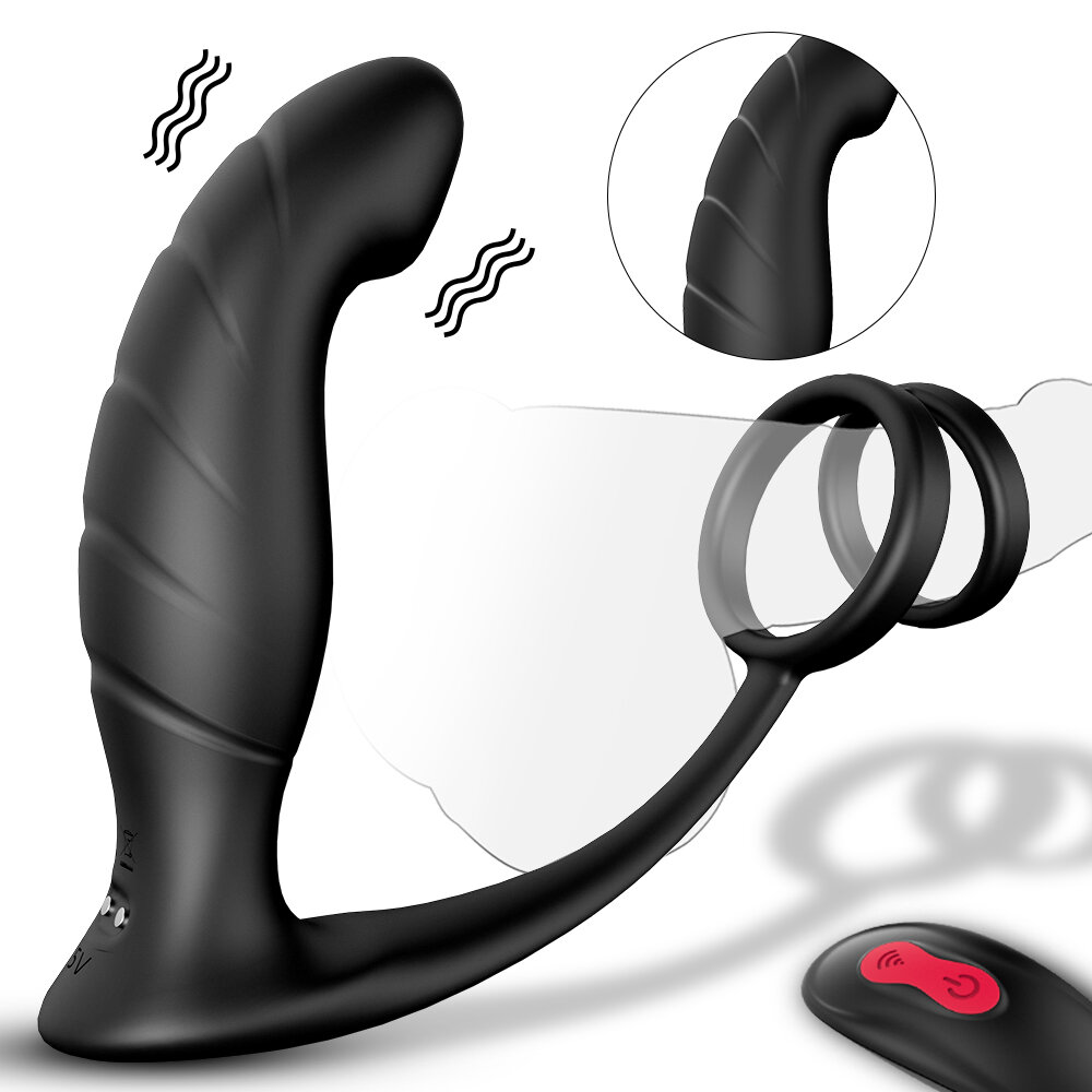 

Vibrator Prostate Massager For Men Anal Plug Male Silicone Prostata Stimulator Butt Delay Ejaculation Ring Toys For Men