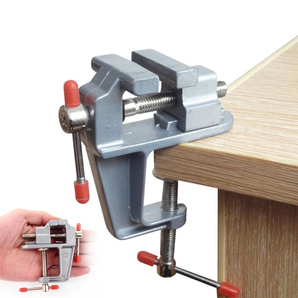 

30mm Mini Vise Aluminum Alloy Durable Multifunctional Small Table Clip Convenient Jewelry Craft DIY Hobby Woodworking Cl