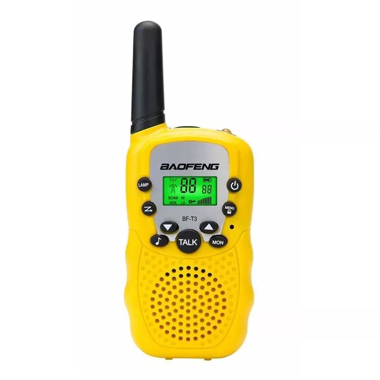 

4Pcs Baofeng BF-T3 Radio Walkie Talkie UHF462-467MHz 8 Channel Two-Way Radio Transceiver Built-in Flashlight Yellow
