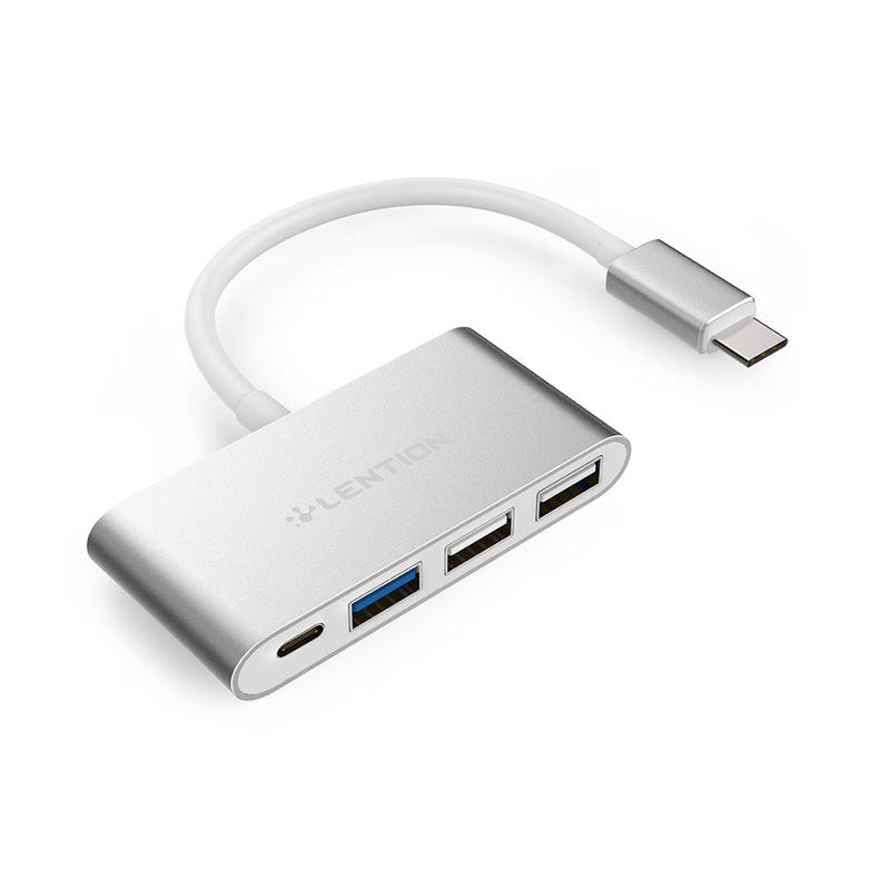 

USB-концентратор LENTION 4-в-1 с Type C USB 3.0 PD Charge Hub для MacBook