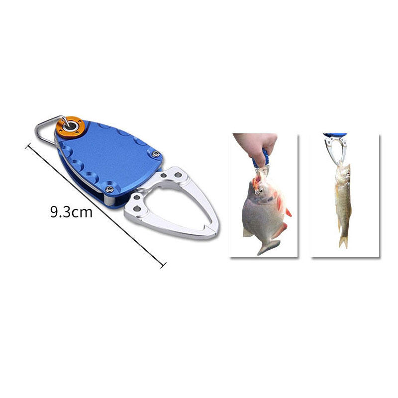 

ZANLURE Space Aluminum Mini Fish Controller Outdoor Portable Fishing Pliers Fishing Trap Fishing Tools-Sliver/Black/Blue