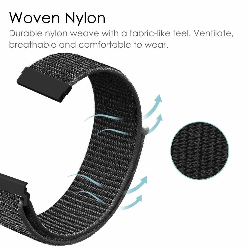 

20mm Nylon Canvas Watch Стандарты Замена ремешка для часов для Amazfit GTS Smart Watch