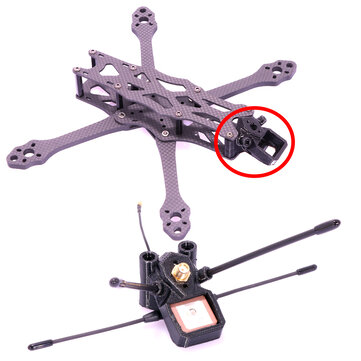 Coupone for 3D Printing TPU GPS TBS T-type Antenna Mount Support BN180 GPS TBS Crossfire Immortal T V2 Antenna for ImpulseRC Apex RC FPV Racing Drone