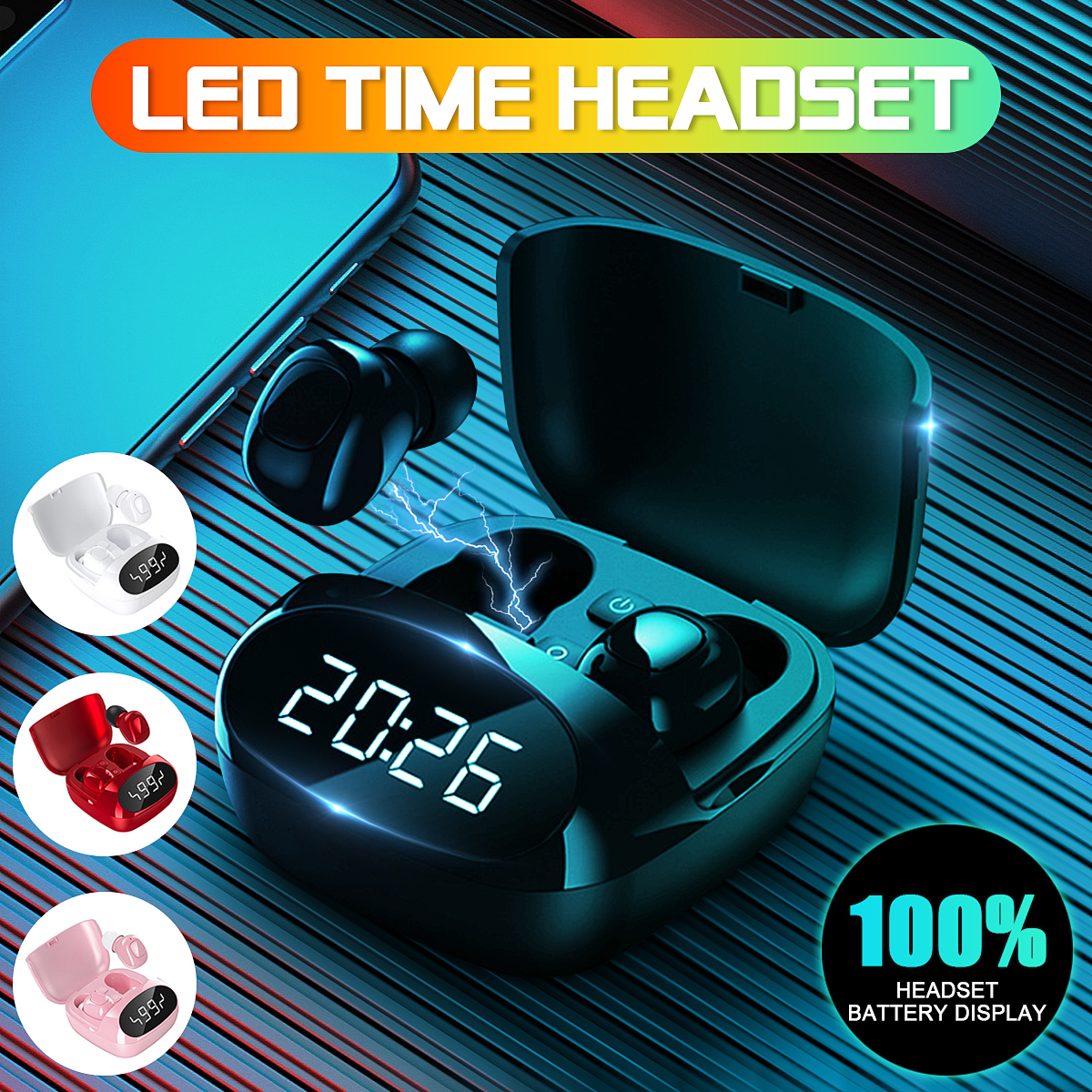 Find XG29 TWS Wireless bluetooth 5 0 Earphone Clock LED Display Stereo Waterproof Sport Headset With Mic HD Call for Sale on Gipsybee.com with cryptocurrencies