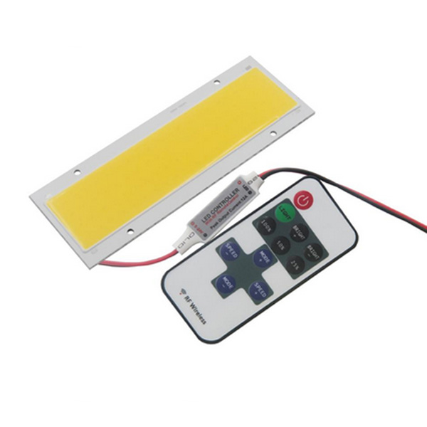 Find High Power DC12 14V 15W LED Beads COB Chip Light DIY 140x50mm Dimmable Flashing Strip with RF Remote for Sale on Gipsybee.com with cryptocurrencies