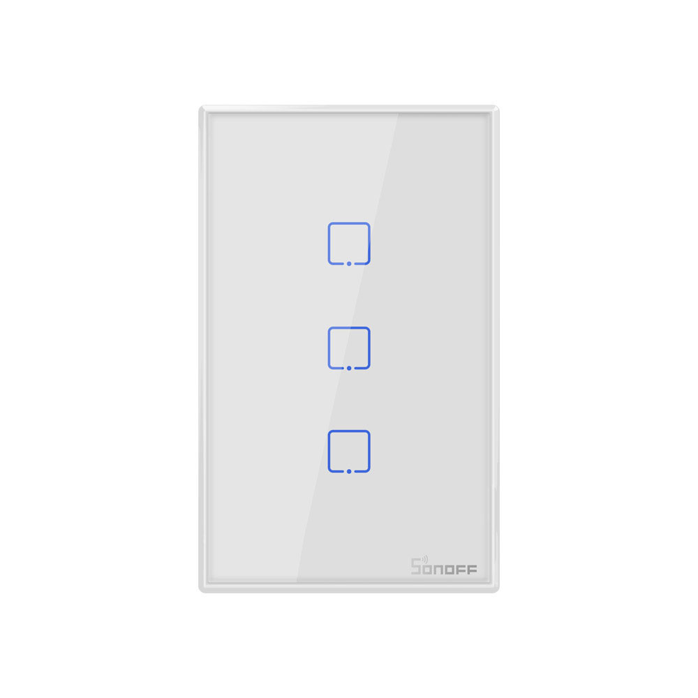 SONOFF® T0 EU/US/UK AC 100-240V 1/2/3 Gang TX Series WIFI Wall Switch Smart Wall Touch Light Switch For Smart Home Work With Alexa Google Home 4