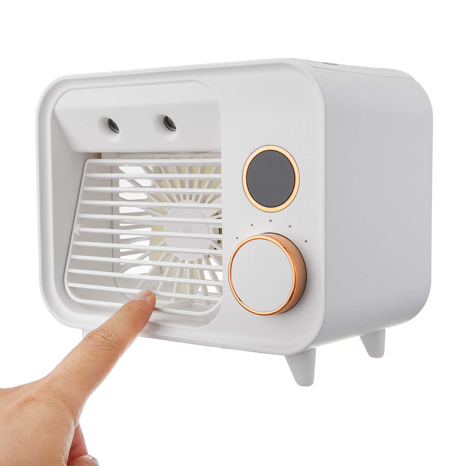 Find Jeteven 5 in 1 Portable Air Cooler Fan Humidifiers 5 Wind Speeds 2000mAh Battery with LED Night Light for Sale on Gipsybee.com with cryptocurrencies