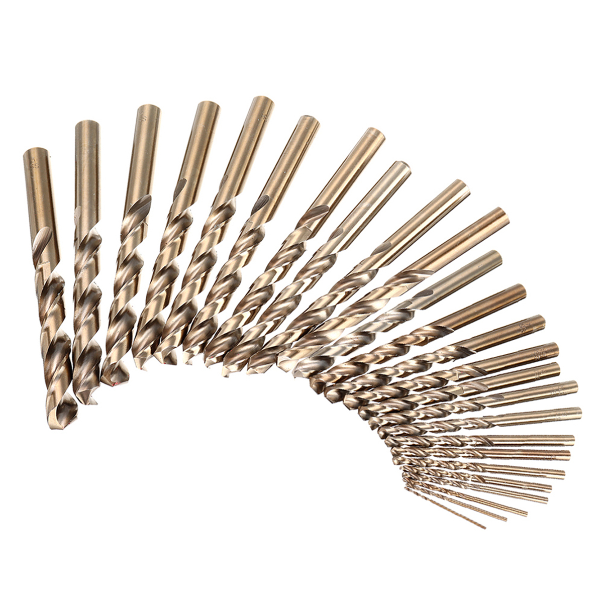 Find 13/19/25 PCS HSS 1 13mm Drillpro M35 Bit Set Cobalt Twist Drill Bit for Sale on Gipsybee.com with cryptocurrencies