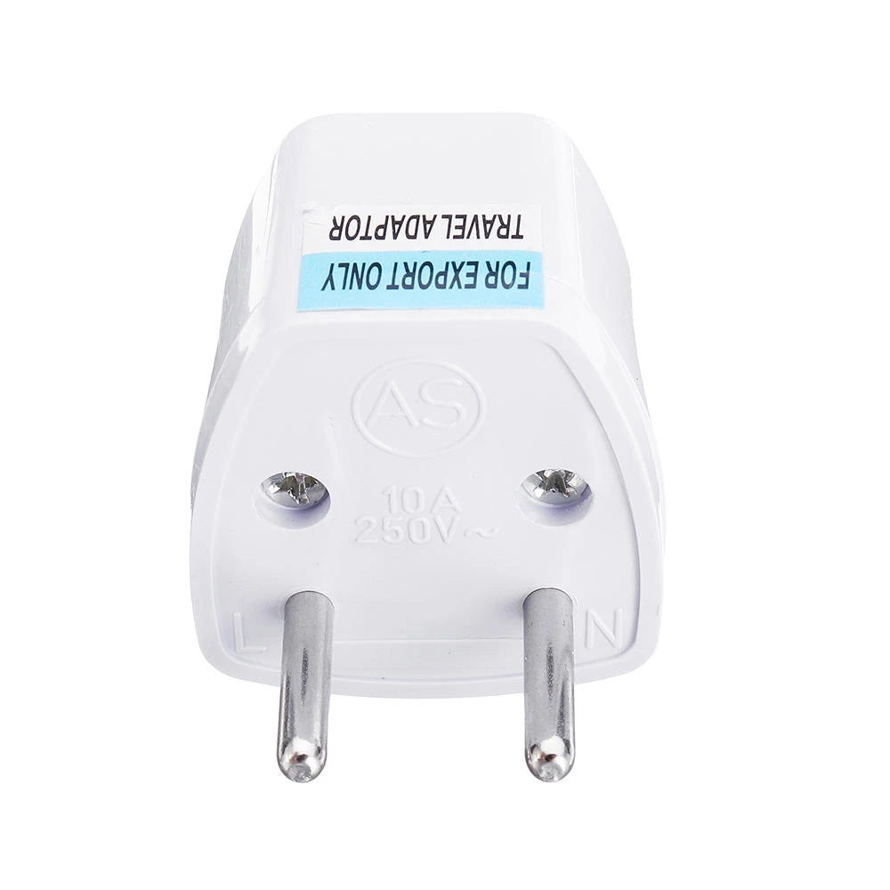 Find EU Universal Adapter AC 2 Pin Power Plug Travel Abroad Adapter for Sale on Gipsybee.com with cryptocurrencies