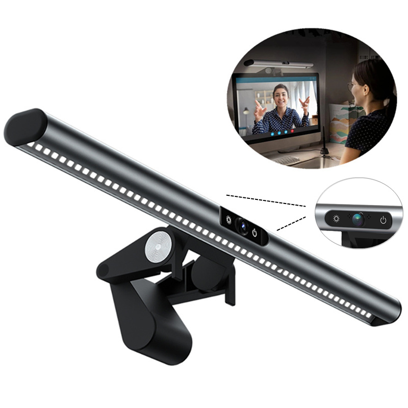 Find MANTE S1 Monitor Light Bar Eye Protection Screen Light Lamp Touch Control Monitor Display Hanging Light with Webcam Microphone for Desktop Computer Home Office for Sale on Gipsybee.com with cryptocurrencies