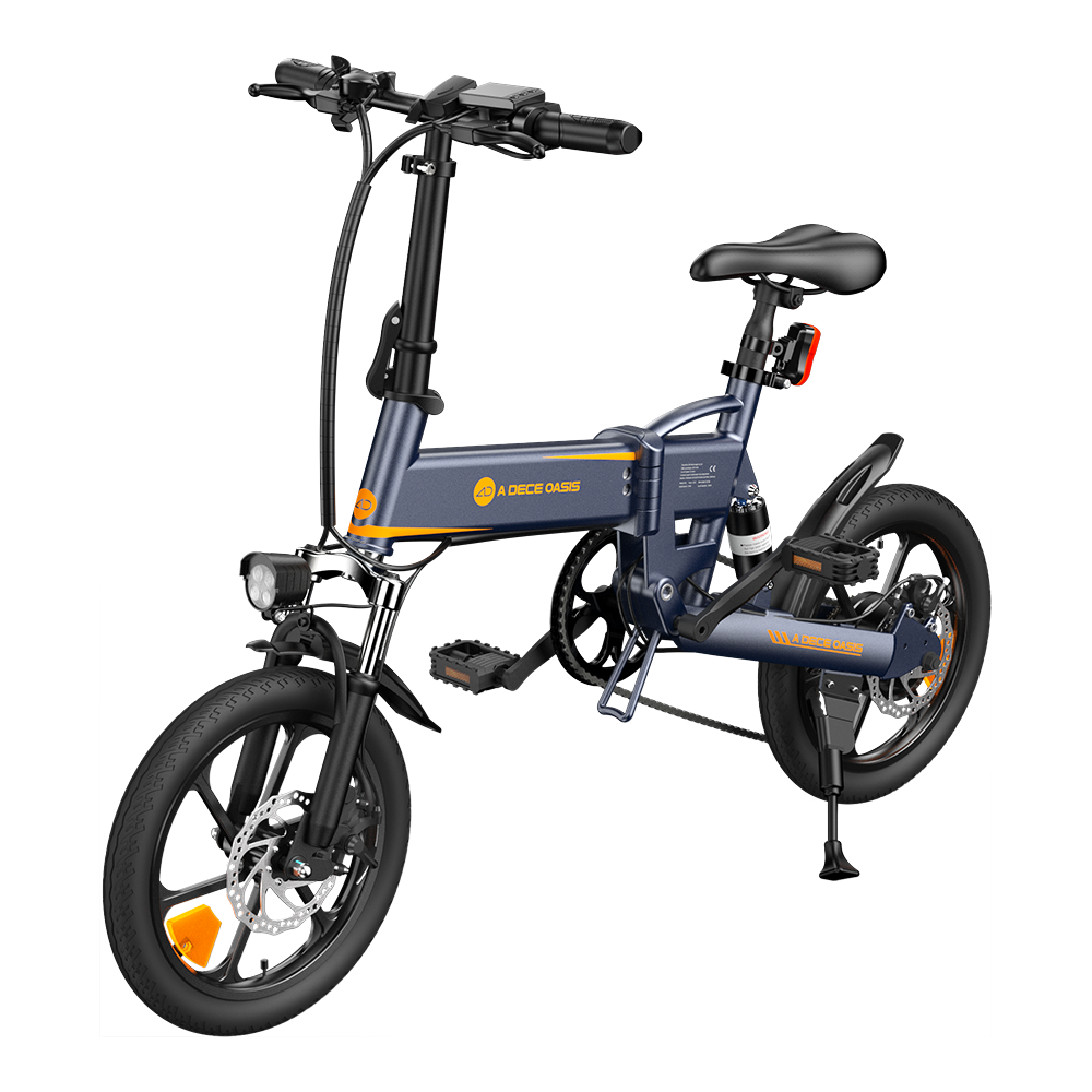 Find EU Direct ADO A16 XE 36V 7 5AH 250W 16inch Folding Electric Bicycle 70KM Max Mileage 120KG Payload Electric Bike for Sale on Gipsybee.com with cryptocurrencies